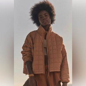 Free People Poppy Packable Puffer Jacket in Lark